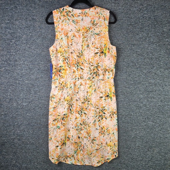 APT.9 Colorful Print‎ 1/4 Zip Pocket Sleeveless Dress L - Picture 5 of 9
